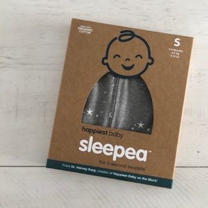 Sleepea 5 Second Swaddle - Grey Stars
